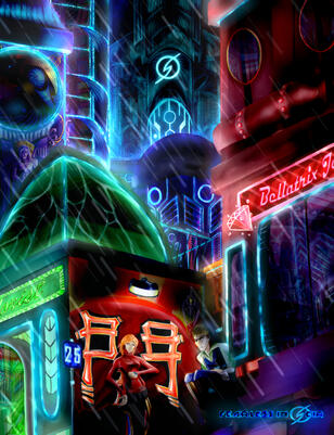 A View to the Seir Tower. Personal artwork.